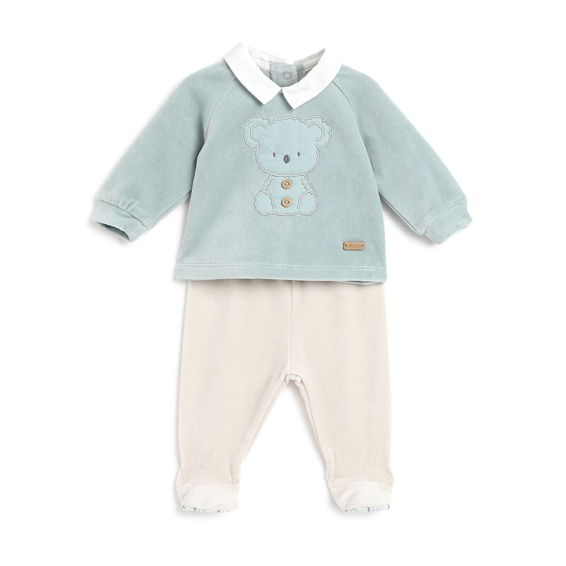 Boys Medium Natural Applique Sweater With Leggings image number 0